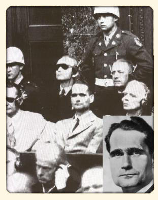 Rudolf Hess au proces de Nuremberg